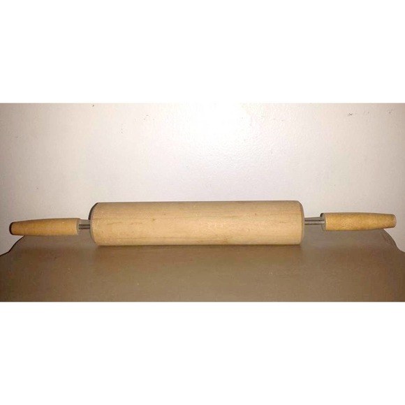 Vintage Wooden Rolling Pin, Wood Rolling Pin,   Baking Tools Rustic, Farmhouse - Picture 3 of 6